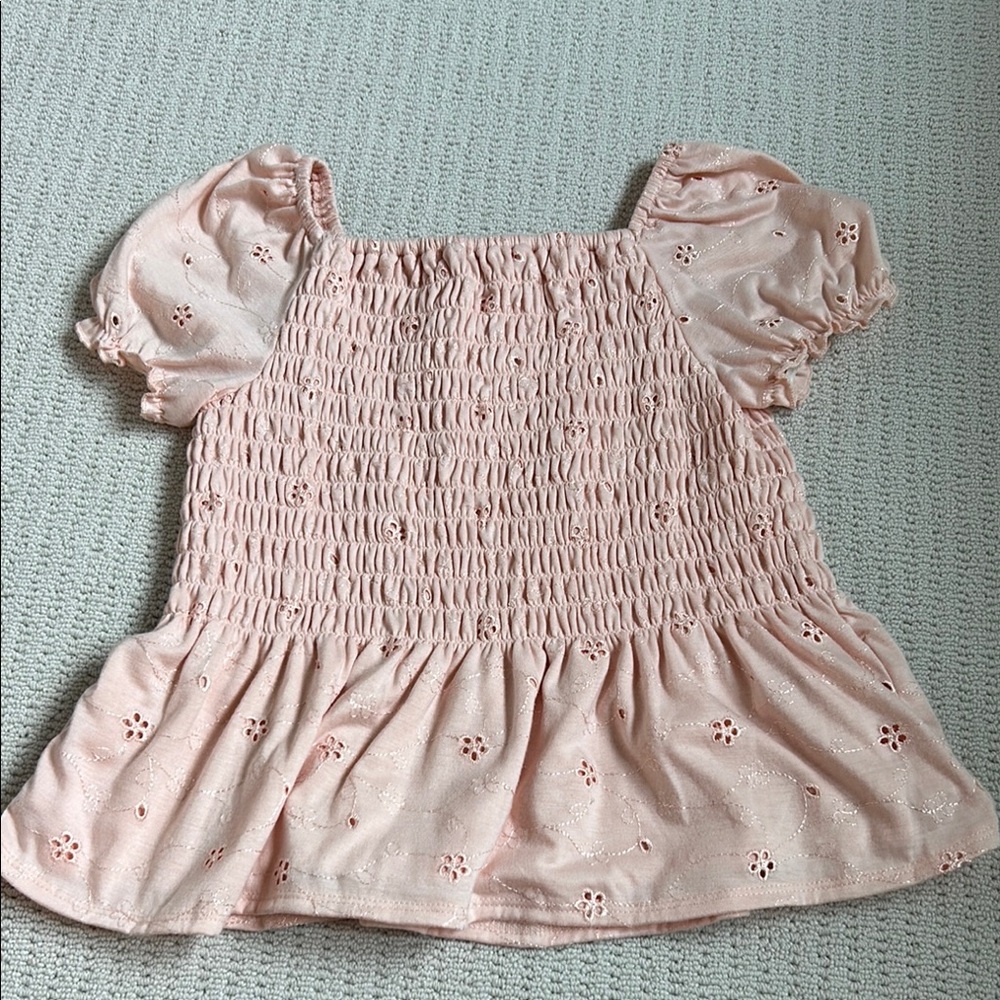 Speechless Kids Blush Smocked Top